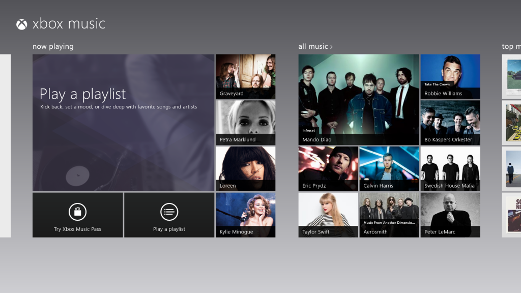 Xbox Music start